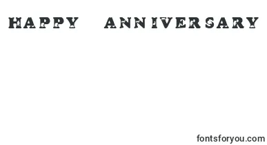 KrADayAtTheZoo font – happy Anniversary Fonts